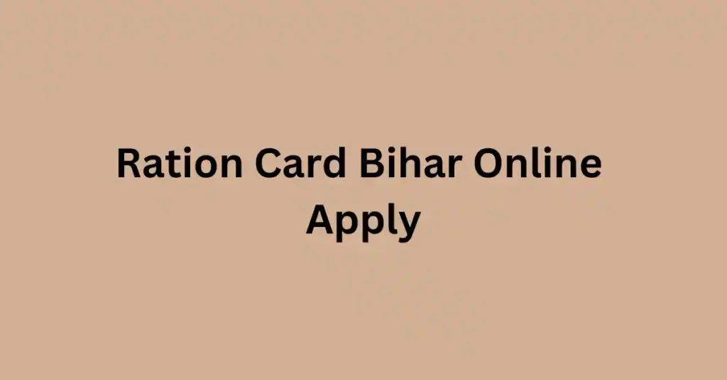 Ration Card Bihar