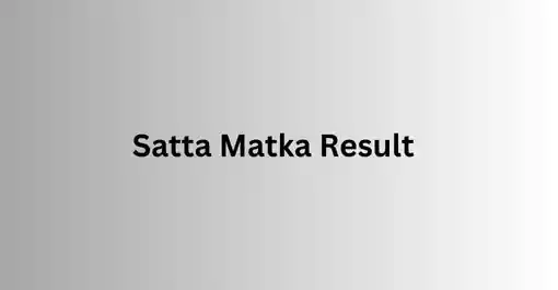 Satta Matka Result