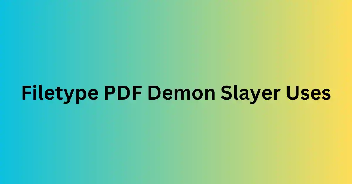 Filetype PDF Demon Slayer 