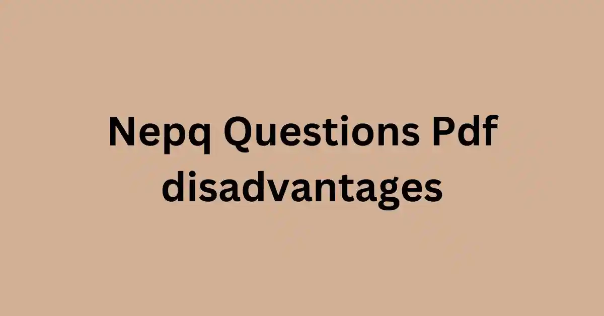 NEPQ Questions PDF