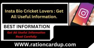 Insta Bio Cricket Lovers